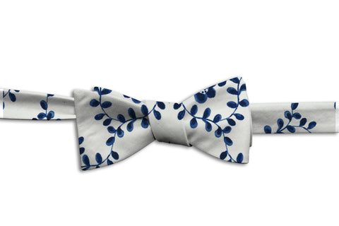 Blue Garden (Square Bow Tie)