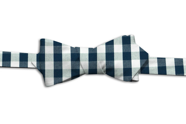 Navy Picnic (Pointy Bow Tie)
